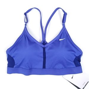 Nike Women's Blue Dri-fit Sports bra Size Medium